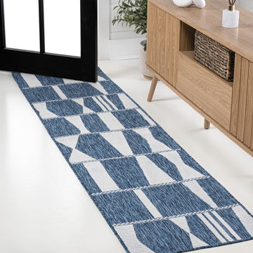 Odette Modern Geometric Abstract Two-tone Indoor/Outdoor Area Rug